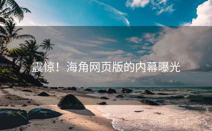 震惊！海角网页版的内幕曝光